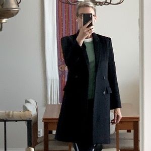 Chaiken Gray Wool/Cashmere Car Coat Size 6 EUC